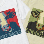 Funny Vegan Pop Art Cow Tshirts