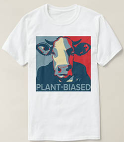 Red White and Blue Pop Art Inspired Cow Tshirt
