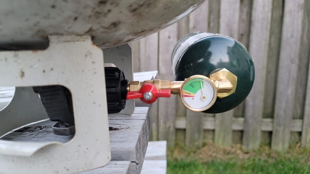 Using Quick fill adapter to re-use Empty 1lb Propane Canisters