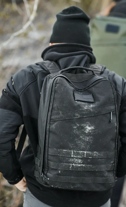 Go Ruck GR1 on hikers back